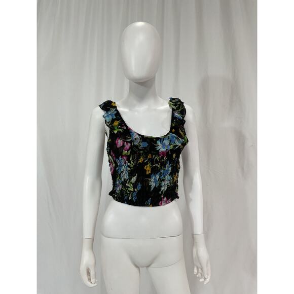 Misa Los Angeles 'Paola' Black Chiffon Top Size S - Picture 2 of 5